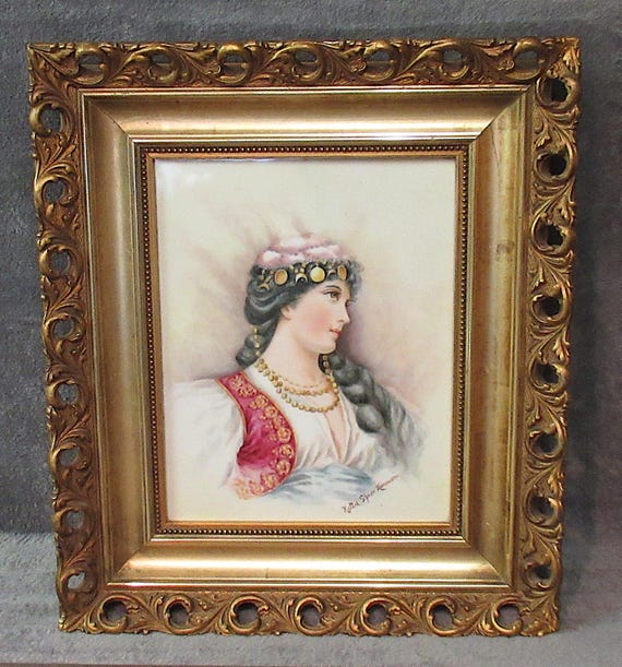 KPM Original Porcelain Plaque Circa 1890s / Excellent Condition