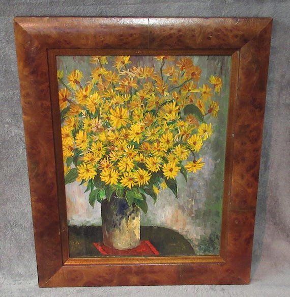Original Oil on Canvas Mid Late Century   / Still Life  /