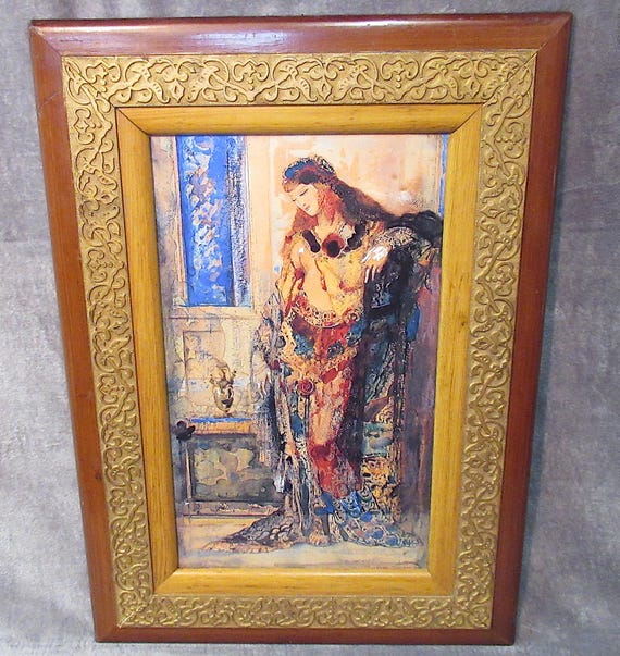 Gustave Moreau Art Print in Classic Gesso Antique Frame