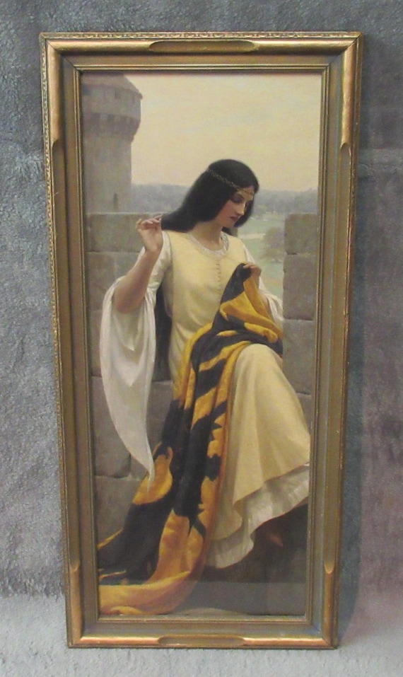 Deco Frame by E.B. Leighton / Sharp Detail 22 Tall  / Excellent Frame