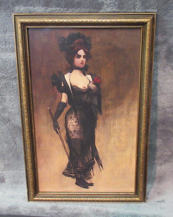 Giovanni Boldini, "The Courtesan" Art Print in Antique Frame