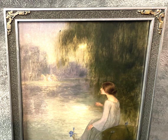 Joan B.  Somni "Dream" Art Print in Antique/Vintage Custom Frame