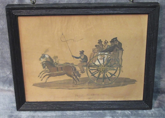 Original Circa 1810 Painting signed Michela De Vito / Galesso di Resina Calesso - Gouache /  Southern Italy