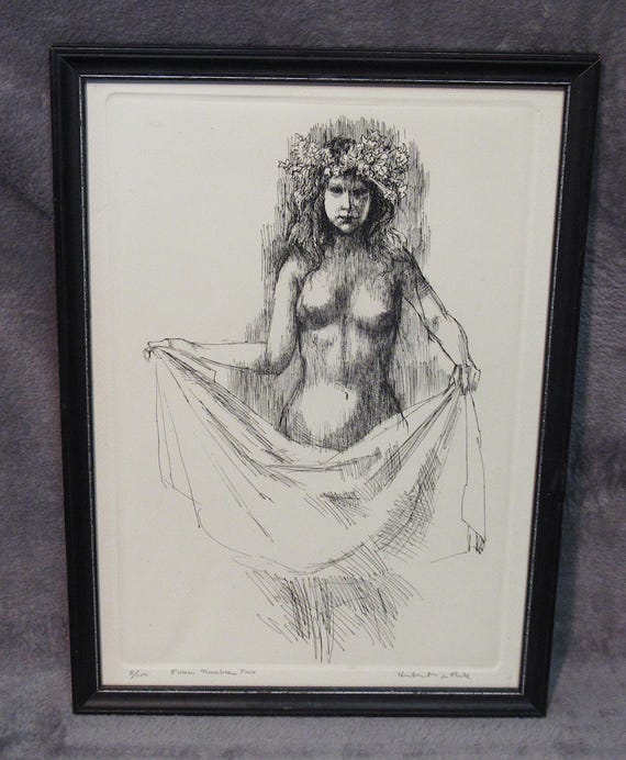 Original Etching,  Beautiful Signed Excellent Quality !  11.5 X 16