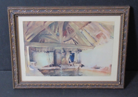 Original Early Printing Sir W. R. Flint in Fine Vintage Frame