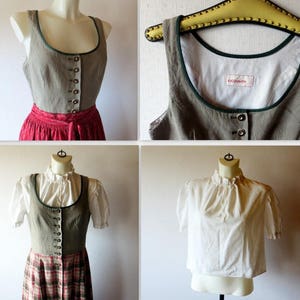 Authentic Dirndl, Traditional Bavarian Costume, Tailored Fashion, OOAK image 5
