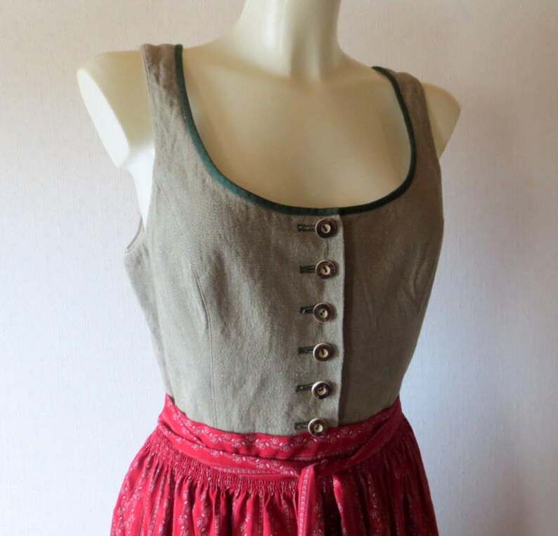 Authentic Dirndl, Traditional Bavarian Costume, Tailored Fashion, OOAK image 3