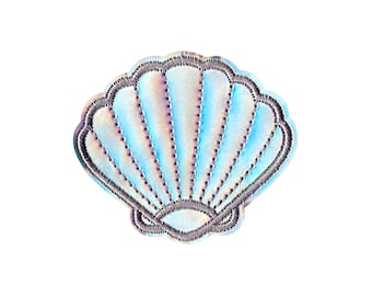 ID 0274 Snail Clam Seashell Net Patch Sea Ocean Embroidered Iron On Applique
