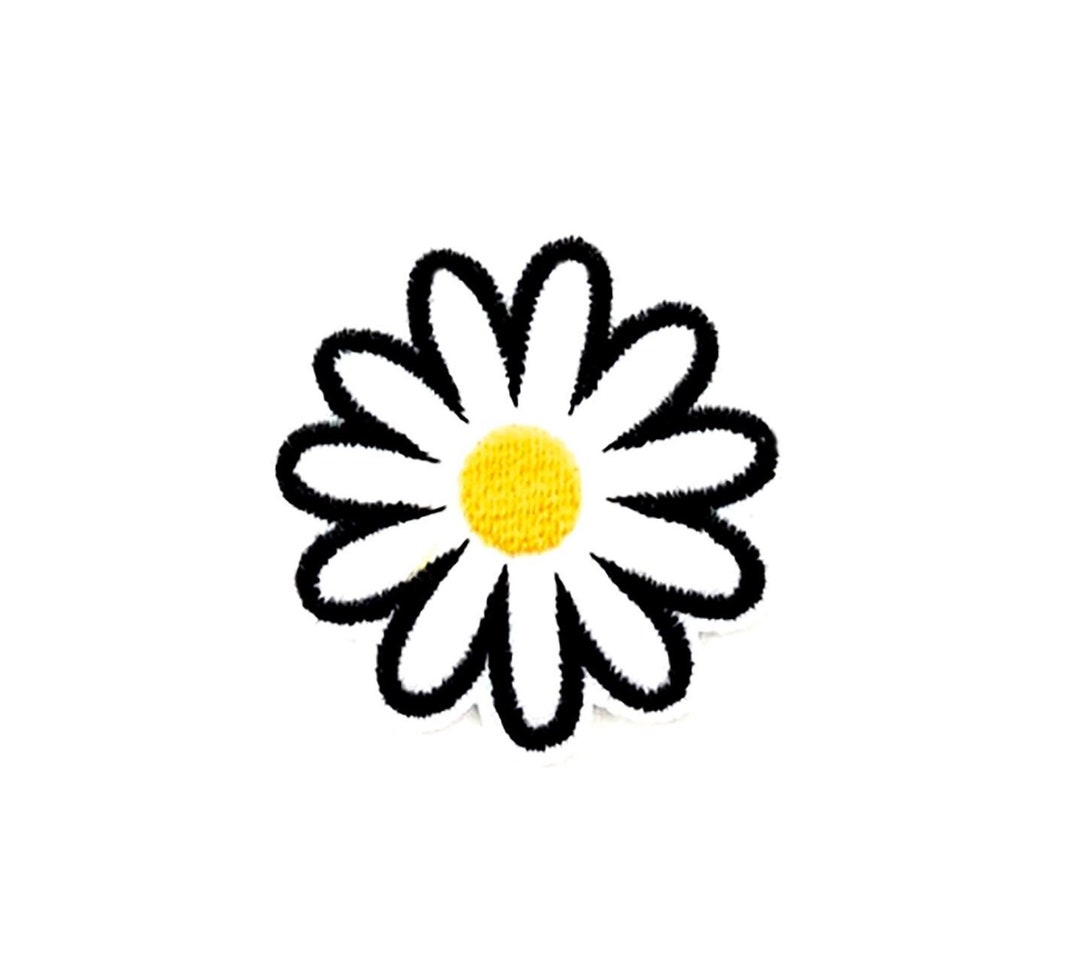 Daisy Patch Spring Summer Hippie Flower Ironon Applique Etsy