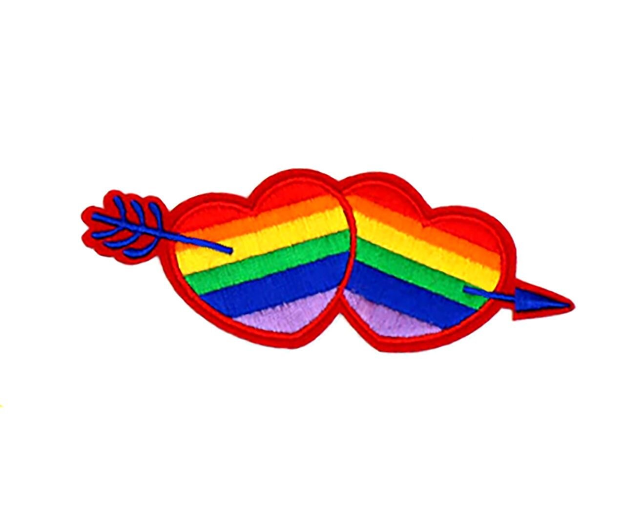 Rainbow Embroidery Patches Iron on Gay Pride Bisexual Applique LGBT Badges DIY Rainbow Embroidery Patches Iron on Gay Pride Bisexual Applique LGBT Badges DIY