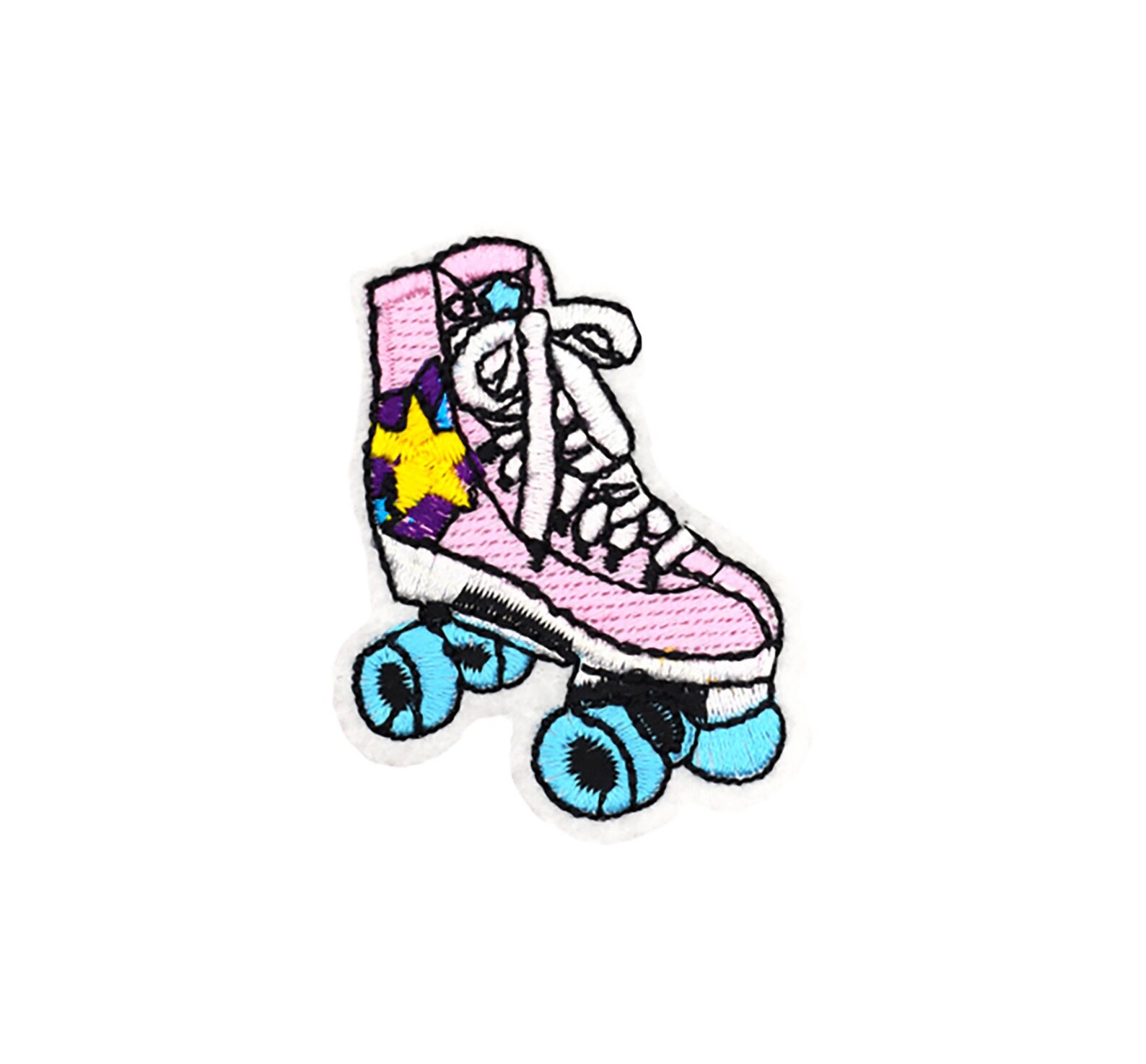 Pastel Rollerskate Patch Kawaii Roller Derby Skate Iron On Etsy