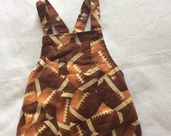 Baby boys football romper,boys sunsuit,boys play clothes,boys  overalls,12 months