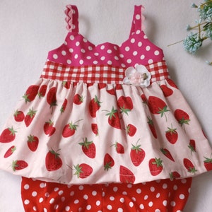 Baby girls berry first birthday 2 piece outfit set, strawberry cake smash,sweet one clothes,berry sweet party.12 months