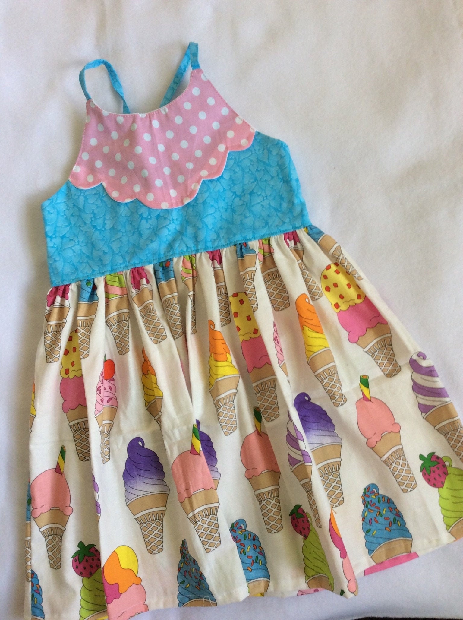 ice cream dress 4t Girls icecream ,sweet treats outfit Sokhug Women's Midi Dress almond toe flat Kids dresses breezy touch to their Size:17