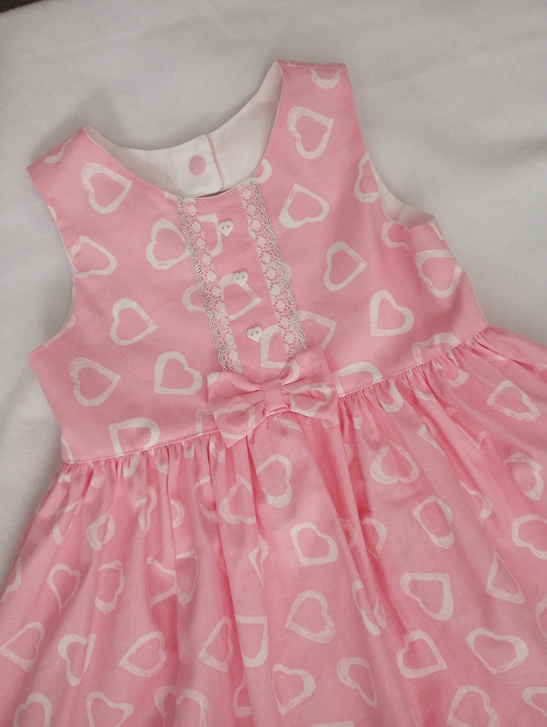 girls renee dress - gradient hearts