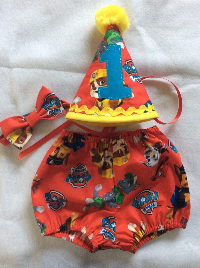 paw patrol smash cake outfit
