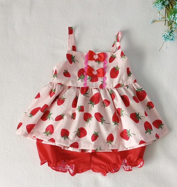 Summer Dresses Baby Girl Girl Dress Under 500 Baby Girls Berry First  Birthday Piece Outfit Set,