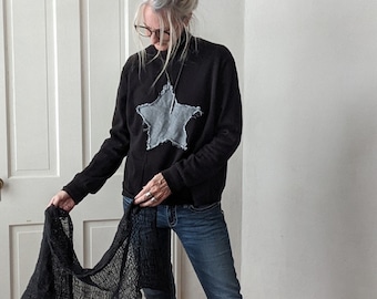 Handmade Embellished Sweater / Made by Hand - Breathe Clothing USA