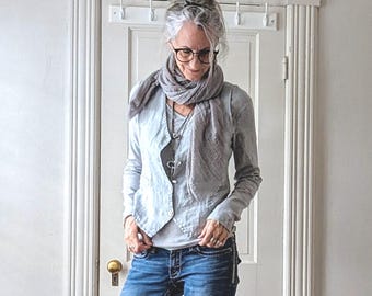 Hand Dyed Whisper Scarves / 5 Earth Tone Colors / Clearance / Breathe Clothing