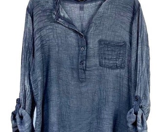 NEW Sale -  Cotton Batiste "Whisper" Oversized Tunic / Made in Italy - Limited Stock / Breathe Clothing USA