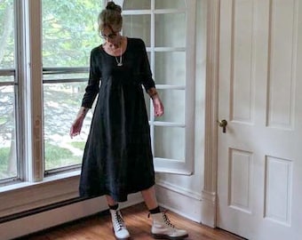 Handmade Linen 'Ballet' Dress - Made by Hand - Breathe Clothing USA
