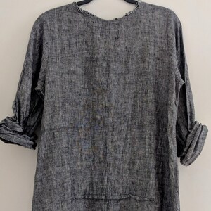 Linen Pleated 'mathilde' Tunic / Made by Hand - Etsy