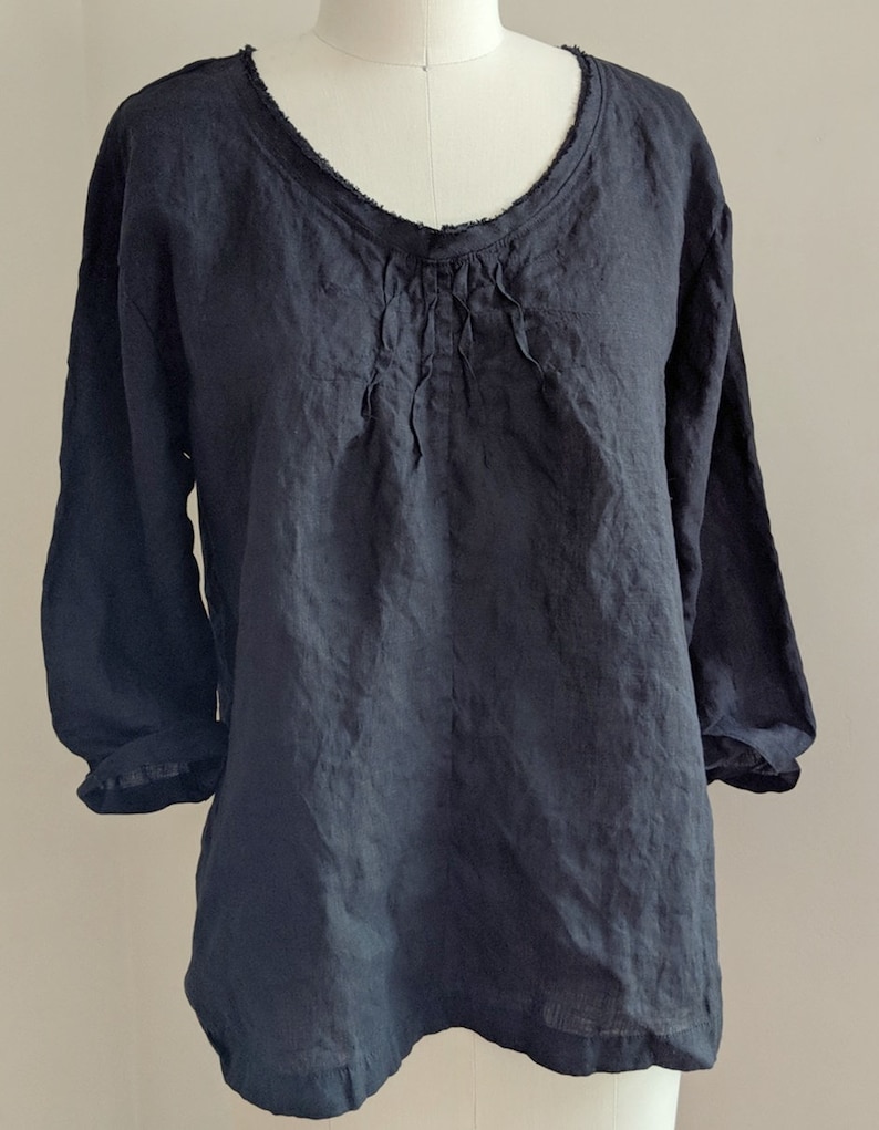 Linen /'Anais/' Bohemian Blouse by Breathe Clothing
