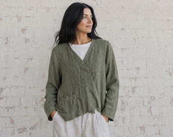 New - 100% Linen 'Taos' Jacket - Casual Jackets / Breathe Clothing