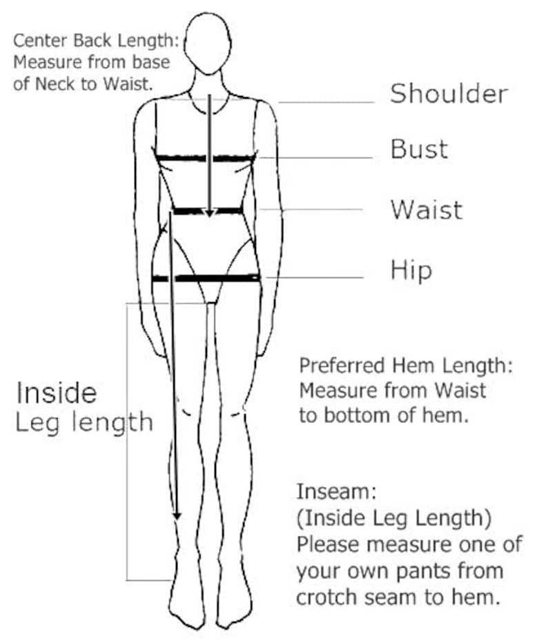 BREATHE Clothing SIZE Chart - Etsy