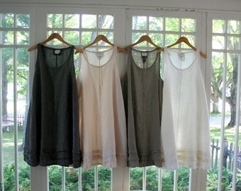 Women Linen 'Maia' Dress Sundress / In Stock in 4 Earth Tone Colors - Breathe Clothing