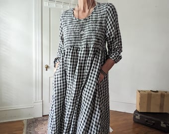 Linen 'Clementine' Dress / Sale In Stock 6 Earth Tone Colors / Handmade / Breathe Clothing