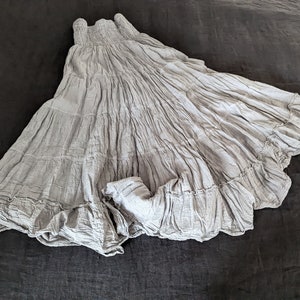 Cotton Skirt / 'Tralee' Tiered Petticoat / 4 Earth Tone Colors / Breathe Clothing USA