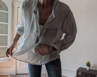 NEW Sale -  Cotton Batiste "Whisper" Oversized Tunic / Only a few remaining / Breathe Clothing USA