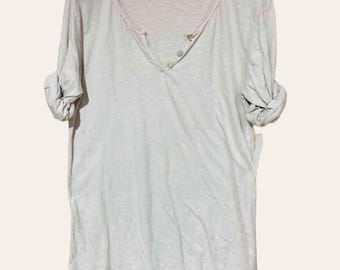 Women's Cotton Long Sleeve Henley Top: Sale - Earth Tones, Soft Knit