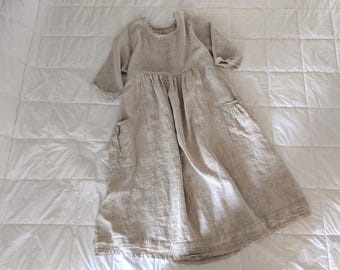 Handmade Linen 'Ballet' Dress - Made by Hand - Breathe Clothing USA