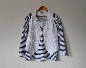 Linen Vest / 'ELM' Waistcoat / 5 Earth Tone Colors - Breathe Clothing