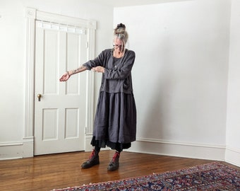 SALE - Linen Dress / 'Crosby' Loose Dress / 100% Linen / Breathe Clothing USA