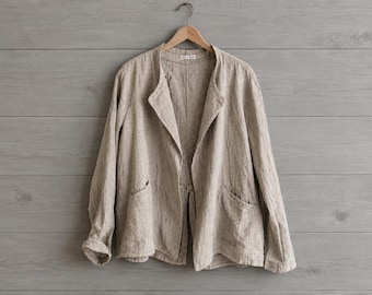 New - 100% Linen 'Millie' Jacket - Casual Jackets / Breathe Clothing