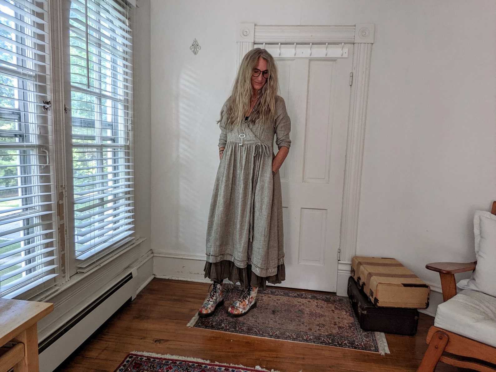 Etsy's Pick Linen tuscan Wrap Dress / 4 Etsy