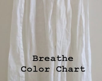 BREATHE Clothing - Linen Color Charts