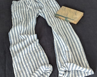Handcrafted Pants / Linen "Nissi Beach" Pants /  Made by Hand - Breathe Clothing