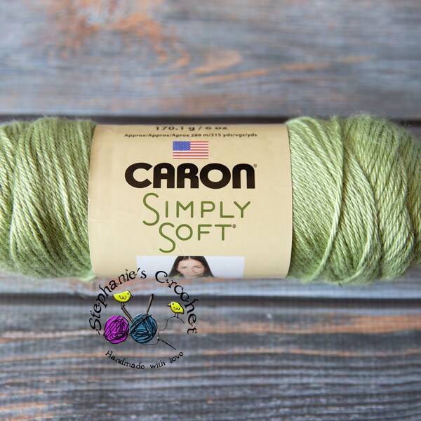 Caron Simply Soft Yarn Light, 6oz/315 yd, acrylic #4, baby soft, black yarn, Caron yarn