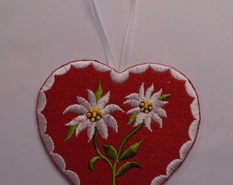 4" Edelweiss Edelweiß Flower Embroidery patch 