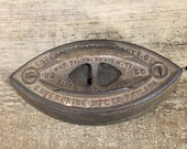 Enterprise Sad Iron, Antique sad iron, Enterprise iron No. 50, Pat Oct 1. 67, Enterprise MFG Philadelphia, late 1800 39 s sad iron