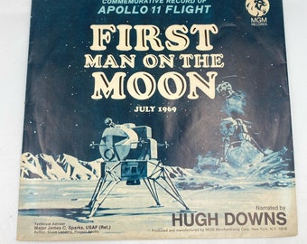 Erster Mann auf dem Mond Juli 1969 Gedenk Aufnahme von Apollo 11 Flugaufnahme