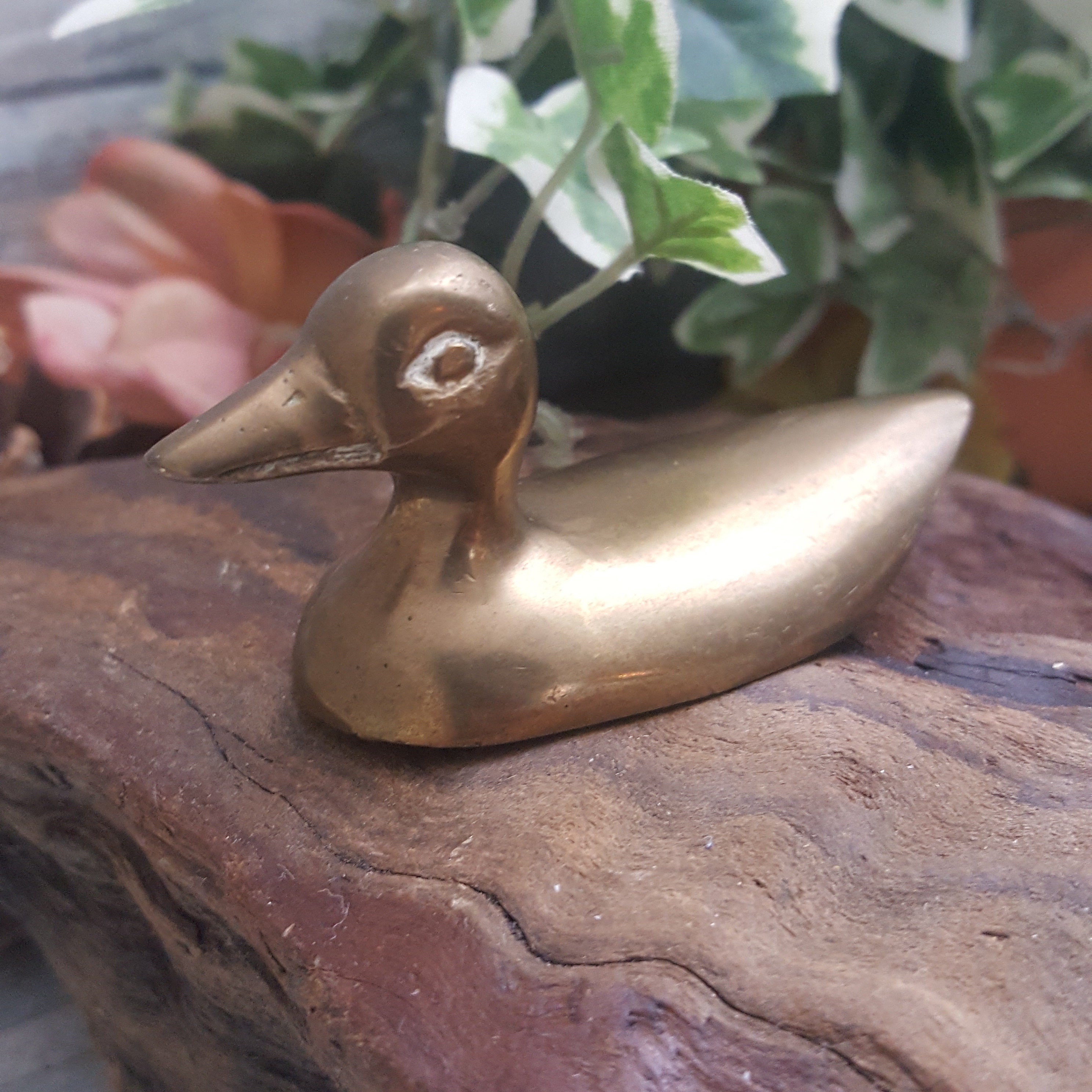 solid brass duck figurines