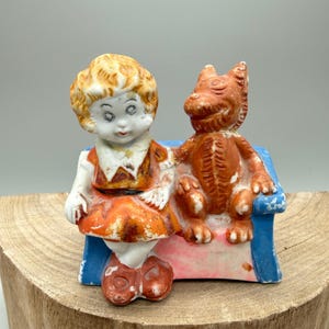 Vintage Japan Cartoon Dog Figurine - Etsy