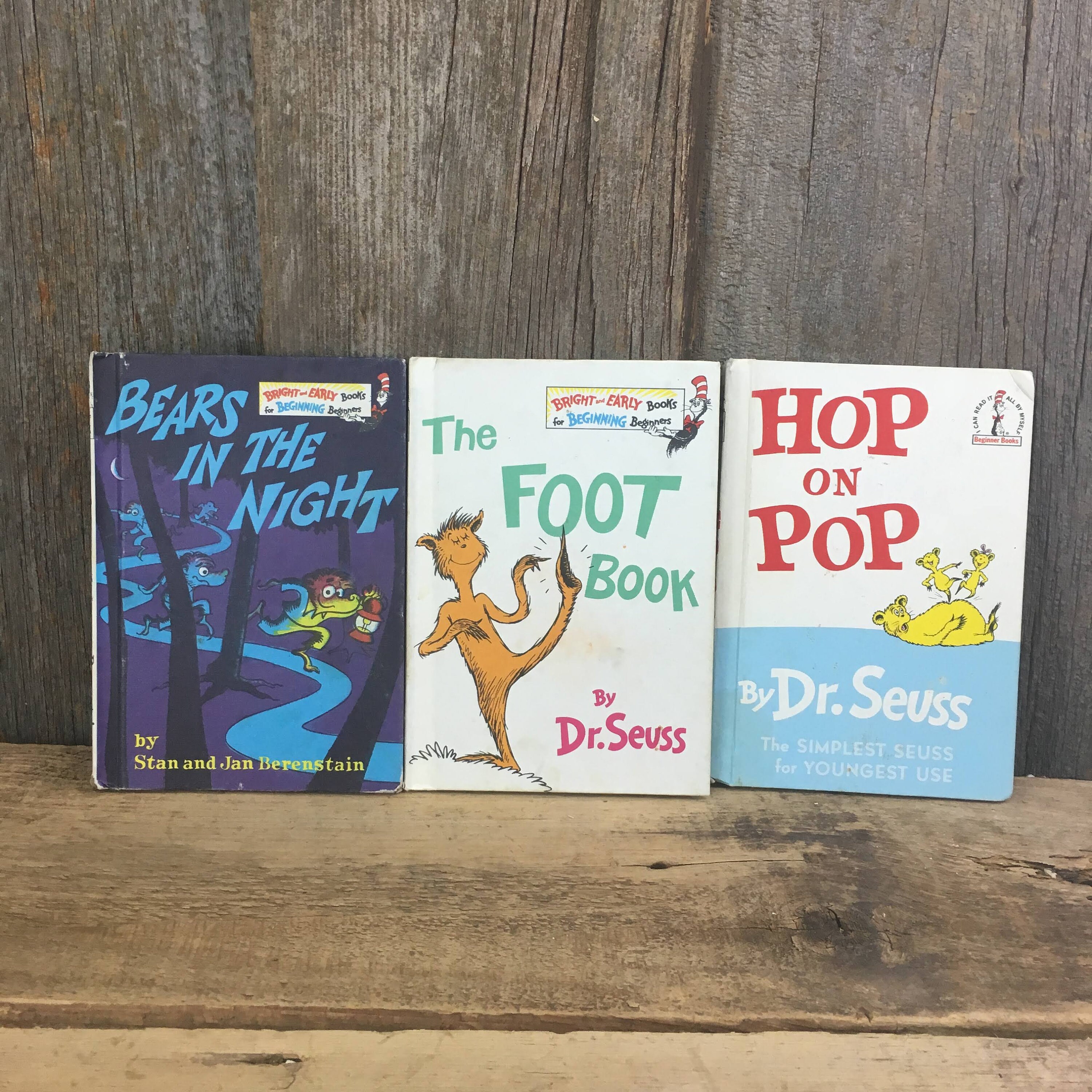 Bright And Early Books 1960 S Dr Seuss Books Berenstain Seuss Books Bears In The Night The Foot Book Hop On Pop 1960 S Dr Seuss Books