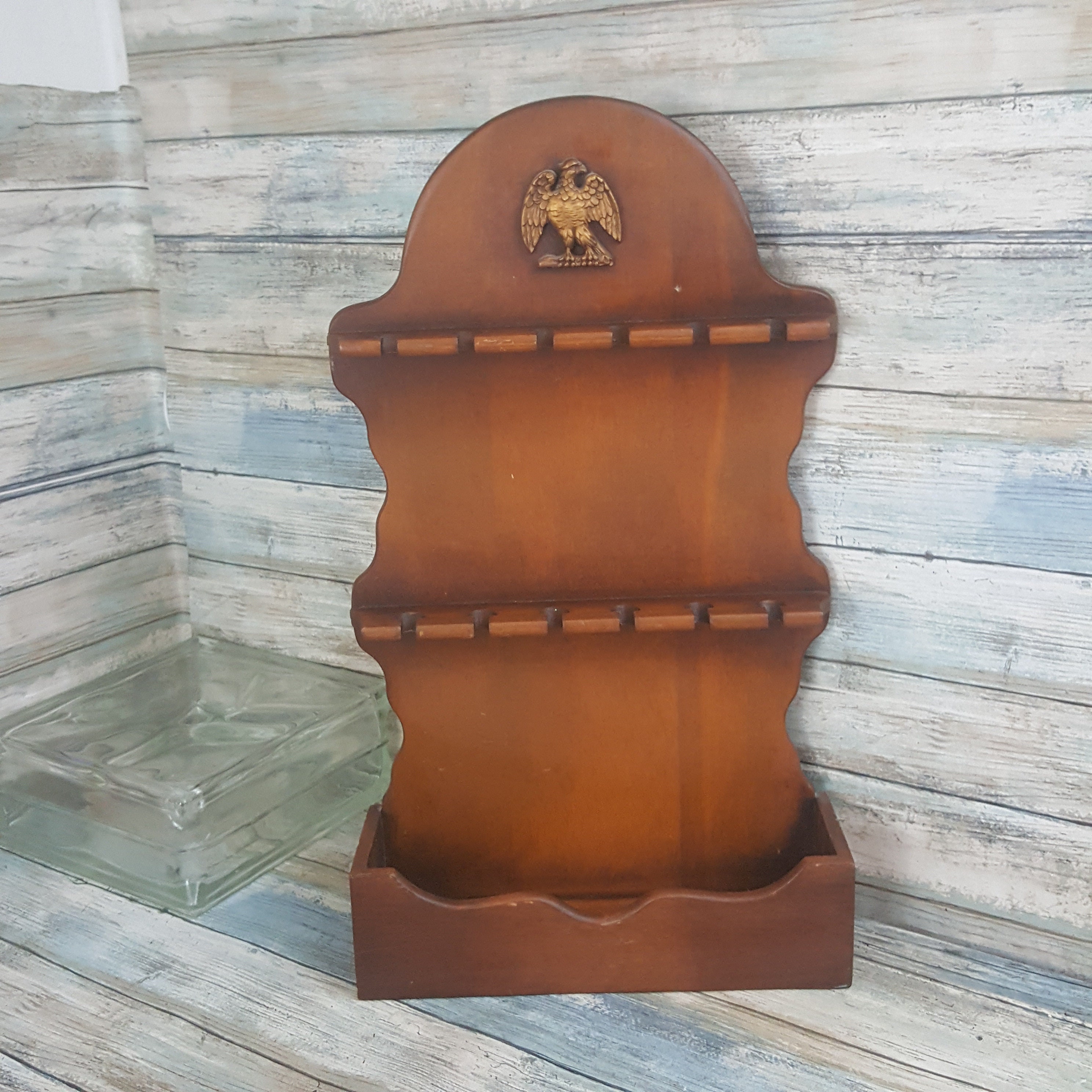 Vintage wooden souvenir spoon holder for the wall wooden wall Etsy