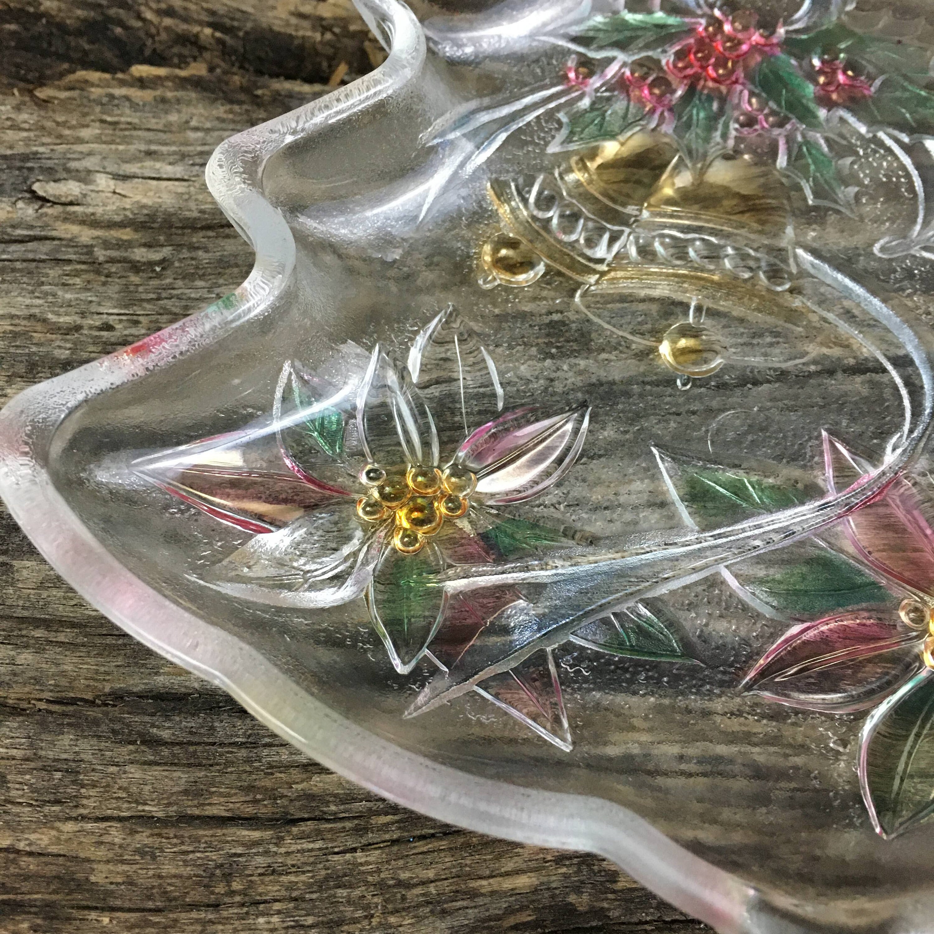 Savoir vivre colorful glass candy dish, Beautiful Holiday ...